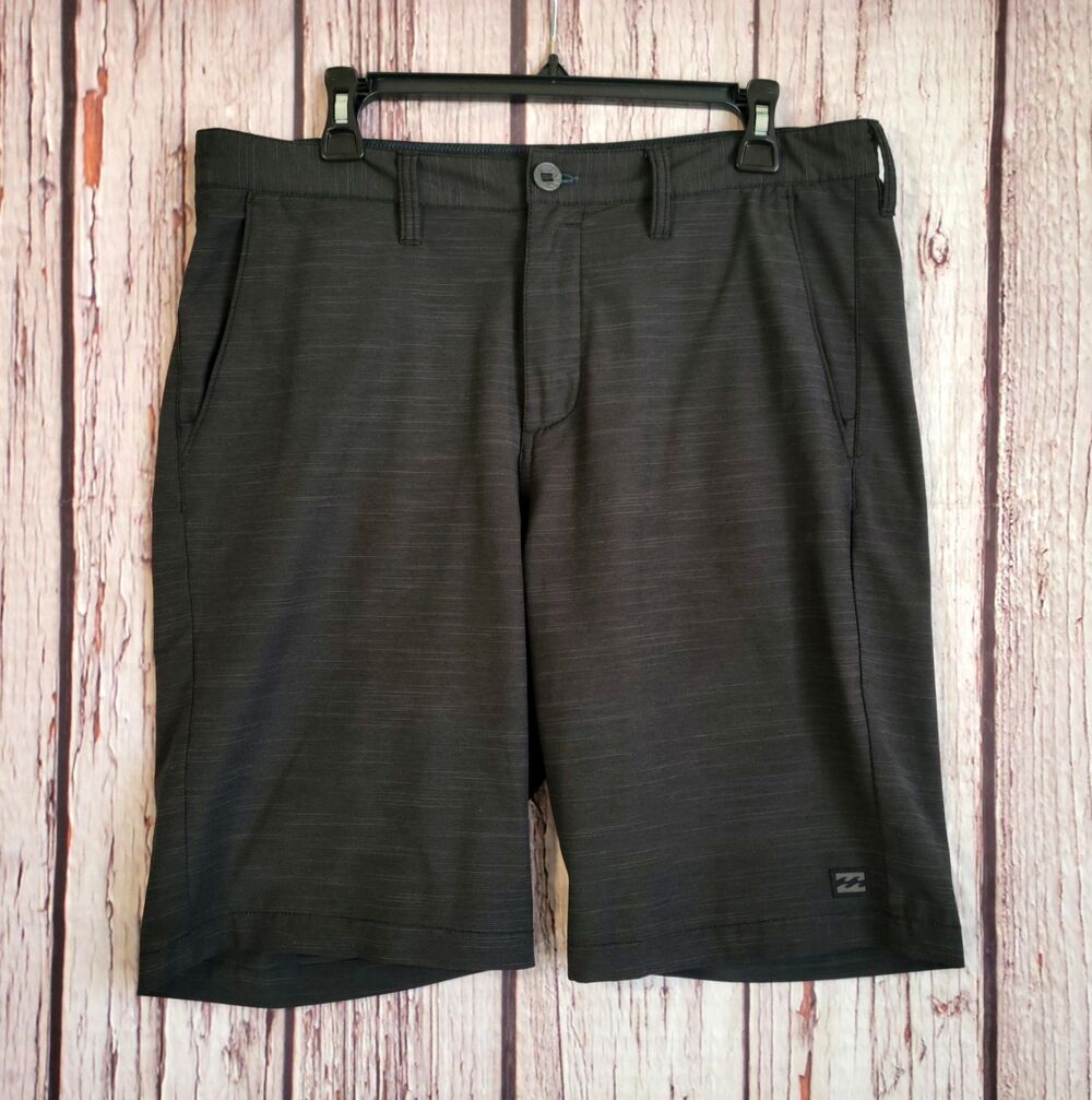 Billabong Crossfire Recycler 34 Amphibian Black Hybrid Shorts Mens Water